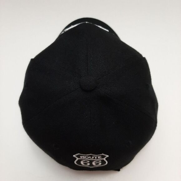 ROUTE 66 by Joycap Classic Baseball Ball Hat Adjustable Back B&W OS - Picture 7 of 13